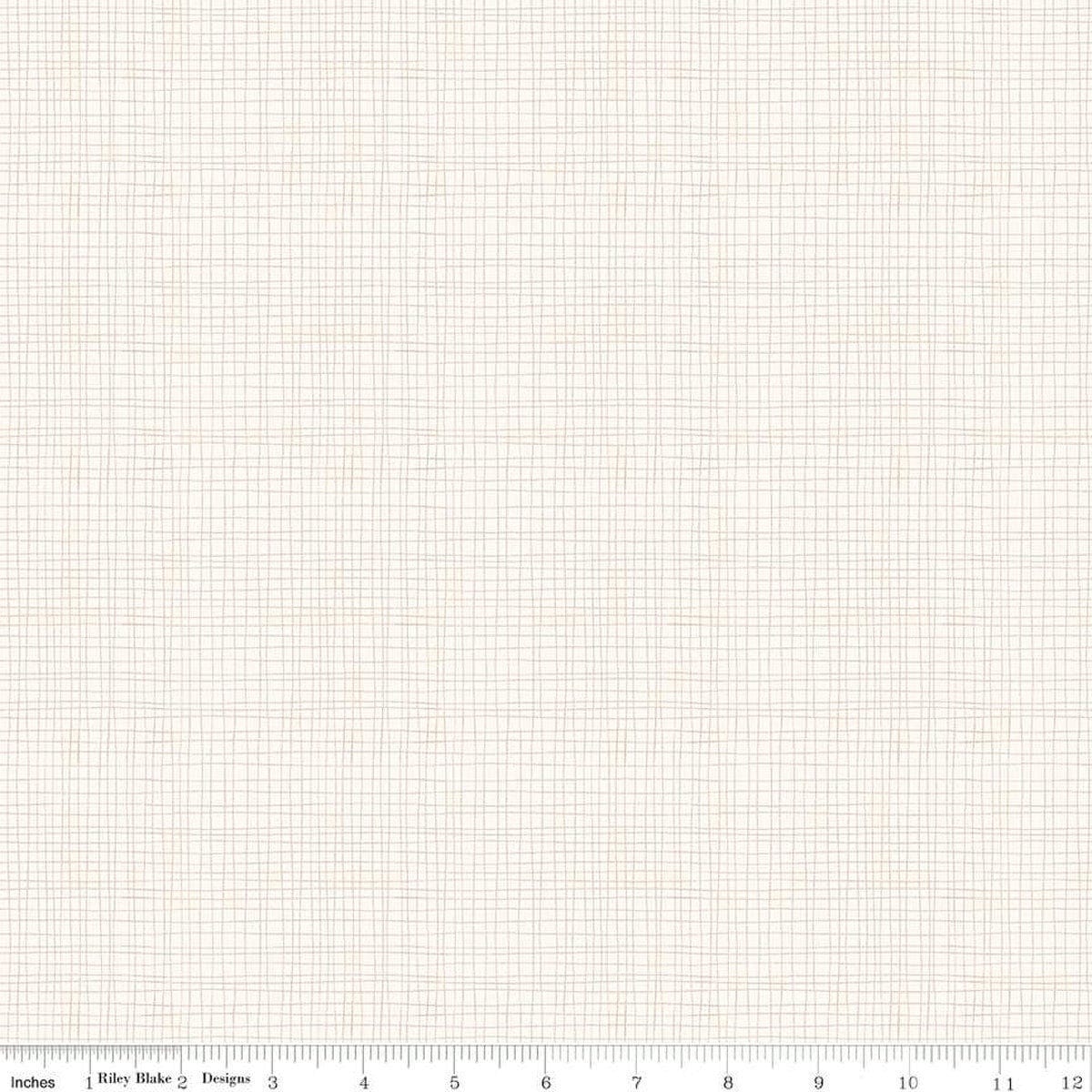 Riley Blake - Love You S'more - Weave Cream - LAMINATED Cotton Fabric by the Half Yard