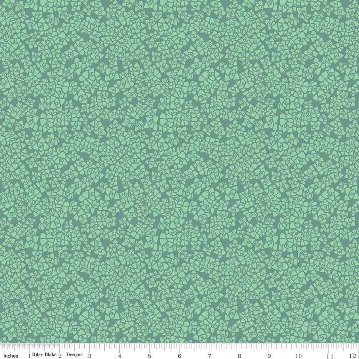 LAMINATED cotton fabric - Succulent-Arid Oasis tone on tone (sold continuous by the half yard) Food Safe Fabric, BPA free