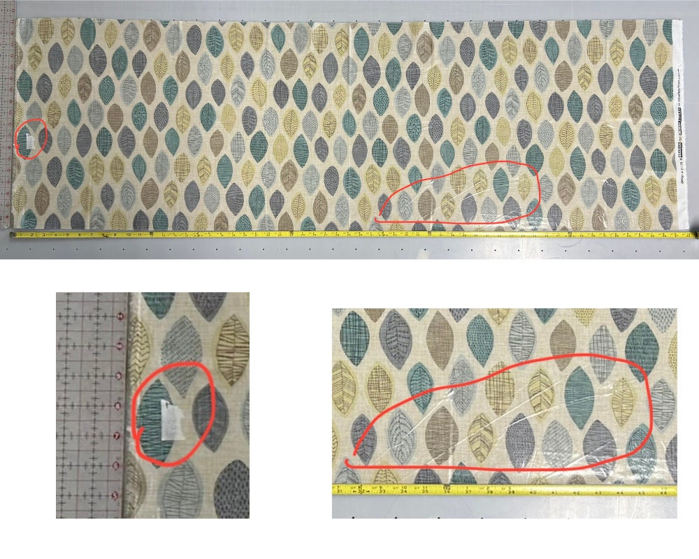 Remnants with flaws - LAMINATED Cotton Fabric