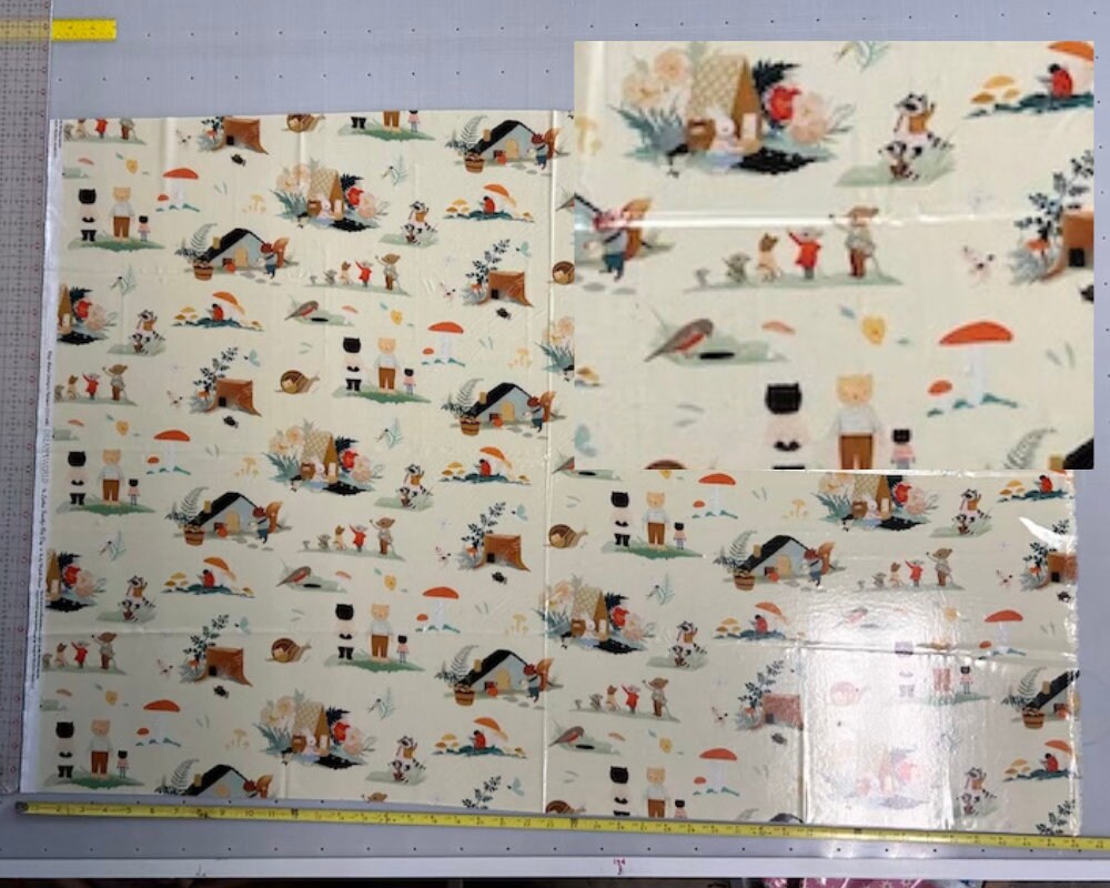 Remnants End of Bolt - LAMINATED Cotton Fabric