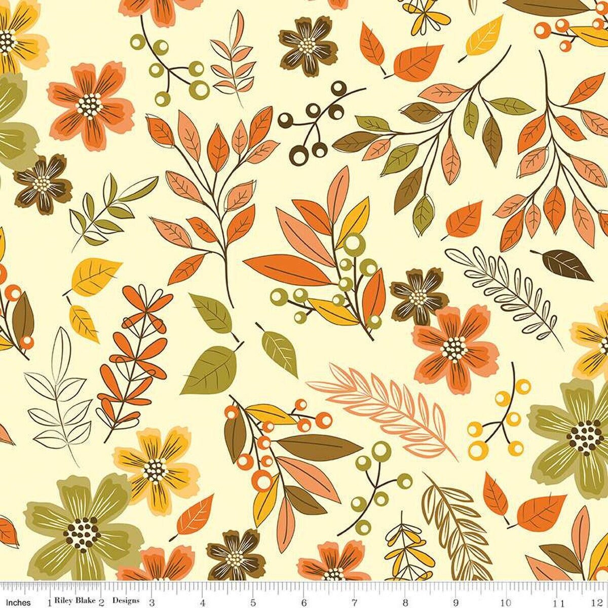Awesome Autumn - LAMINATED Cotton Fabric - Riley Blake