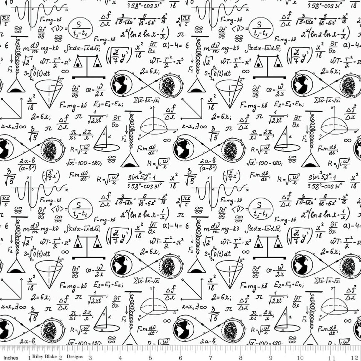 Apollo II Astrophysics - LAMINATED Cotton Fabric - Riley Blake