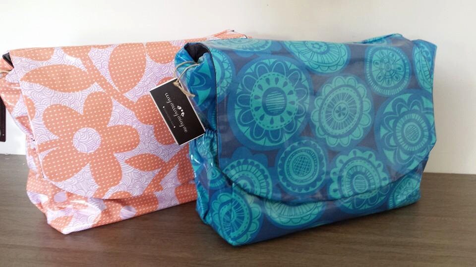 Dots and Loops Peach - Wide Width - LAMINATED Cotton Fabric - Free Spirit