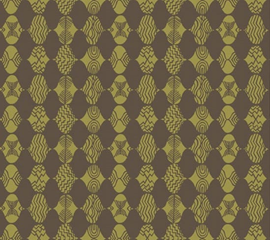 Curious Nature Empire Mark Forest Green - Wide Width - LAMINATED Cotton Fabric - Free Spirit