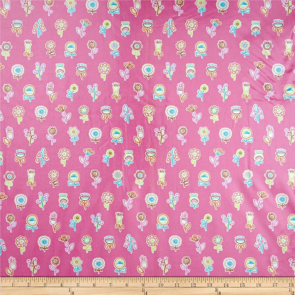 Flowerpop Watermelon - Wide Width - LAMINATED Cotton Fabric - Free Spirit