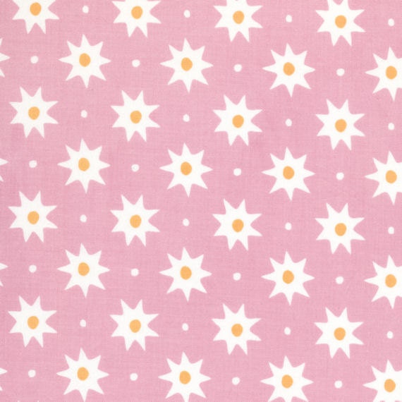 Soleil Rose - Wide Width - LAMINATED Cotton Fabric - Westminster