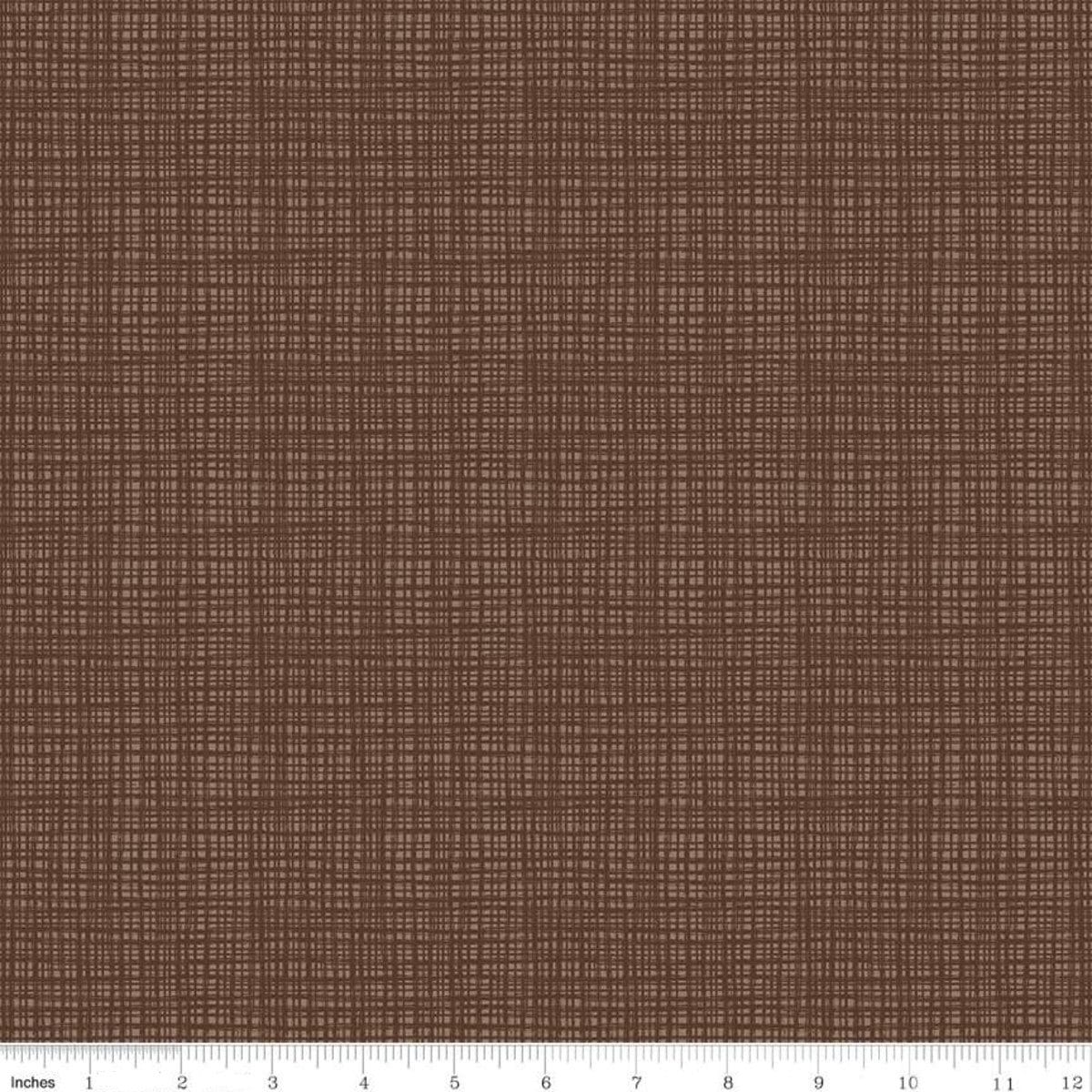 Texture Chocolate - LAMINATED Cotton Fabric - Riley Blake