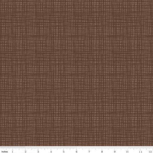 Texture Chocolate - LAMINATED Cotton Fabric - Riley Blake