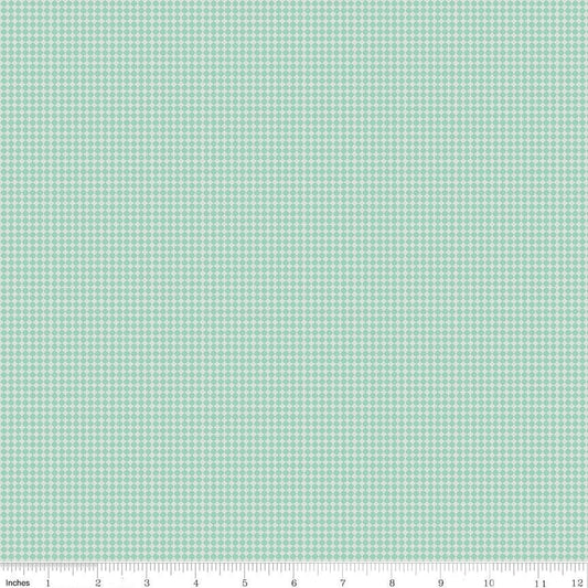 Golden Days Dot Mint - LAMINATED Cotton Fabric - Riley Blake