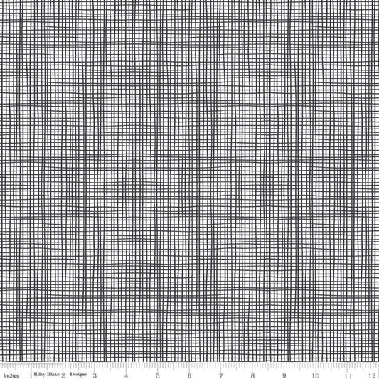 Sleep Tight Weave Gray - LAMINATED Cotton Fabric - Riley Blake