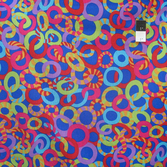 Brandon Mably Jolly Cobalt - LAMINATED Cotton Fabric - Westminster