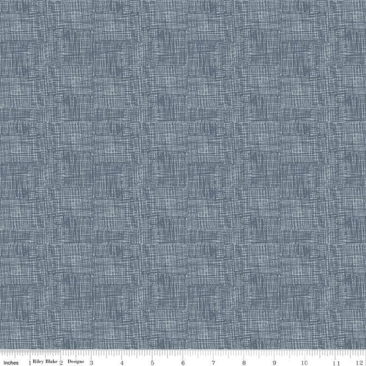 Nice Ice Baby Sketch Navy - LAMINATED Cotton Fabric - Riley Blake