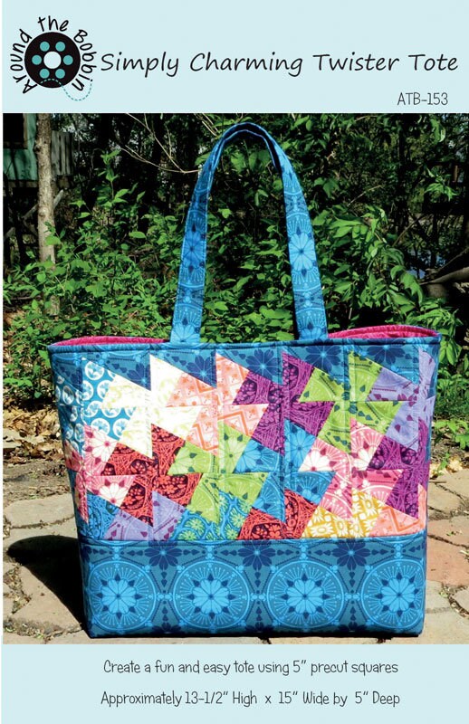 Simply Charming Twister Tote Pattern--Scrap buster!