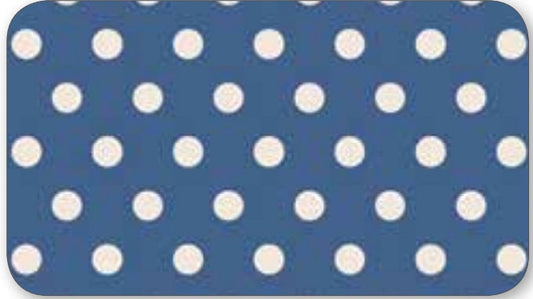 Harry Dot Navy - LAMINATED Cotton Fabric - Riley Blake