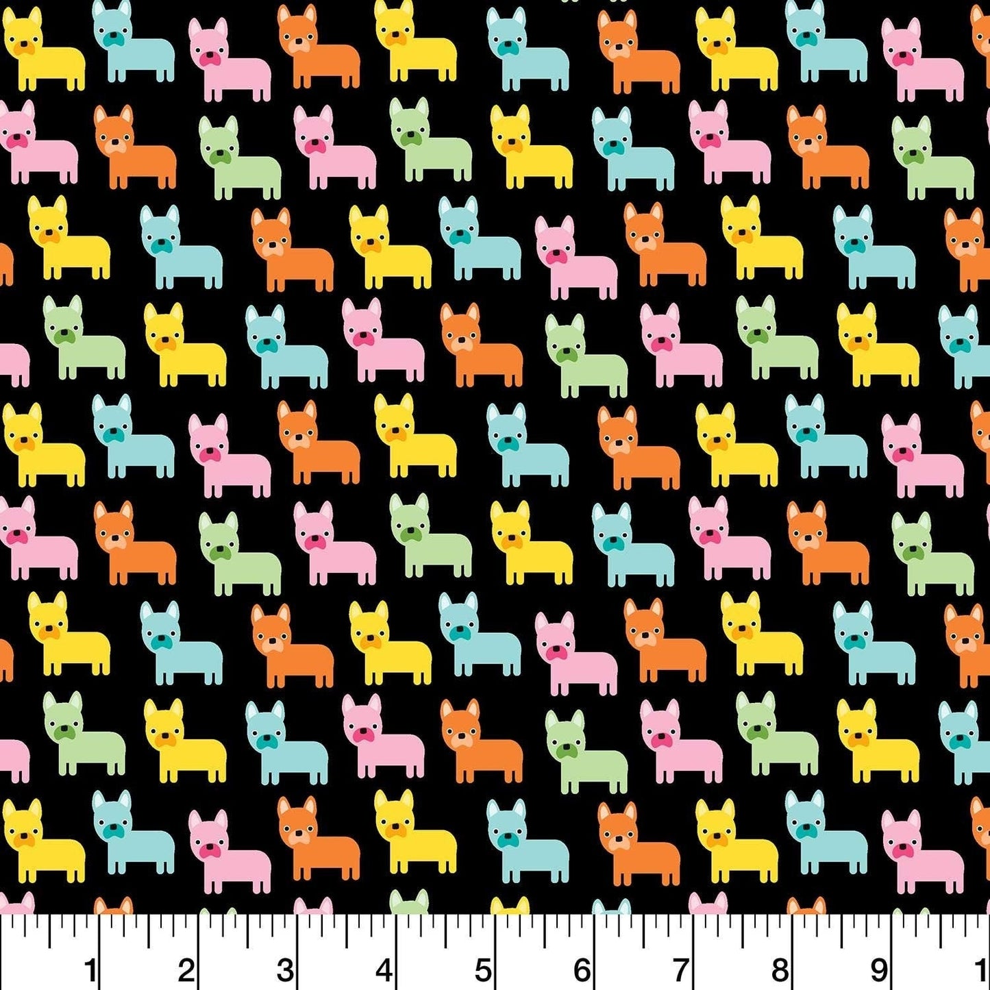 Urban Zoologie Dogs Multi - Wide Width - LAMINATED Cotton Fabric - Robert Kaufman