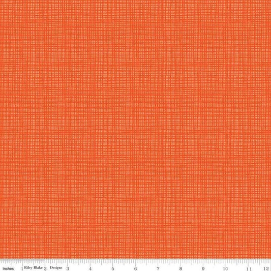 Texture Orange - LAMINATED Cotton Fabric - Riley Blake