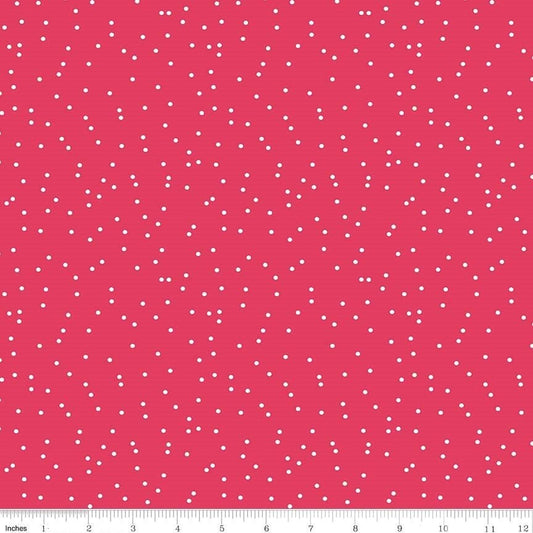 LAMINATED cotton fabric - Pin Dot Bright Pink (sold continuous by the half yard) Basic, BPA free, Food Safe