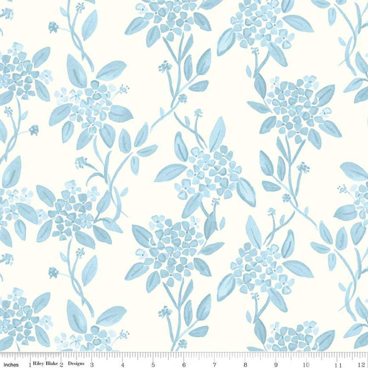 Portsmouth Main Cloud - LAMINATED Cotton Fabric - Riley Blake